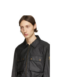 Мужская черная куртка-рубашка от Belstaff