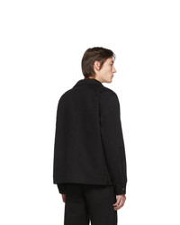 Мужская черная куртка-рубашка от Acne Studios