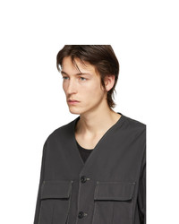 Мужская черная куртка-рубашка от Lemaire