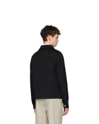 Мужская черная куртка-рубашка от Maison Margiela