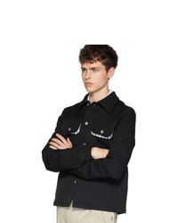 Мужская черная куртка-рубашка от Maison Margiela