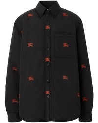 Мужская черная куртка-рубашка от Burberry