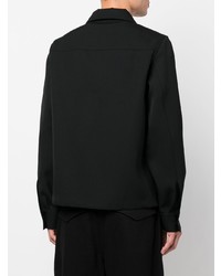 Мужская черная куртка-рубашка от Jil Sander