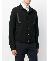 Мужская черная куртка-рубашка от Dirk Bikkembergs