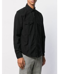 Мужская черная куртка-рубашка от Ami Paris