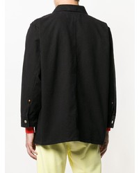 Мужская черная куртка-рубашка от Vyner Articles
