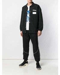 Мужская черная куртка-рубашка от adidas