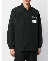 Мужская черная куртка-рубашка от adidas