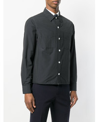 Мужская черная куртка-рубашка от Moncler Gamme Bleu