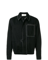 Мужская черная куртка-рубашка от Cédric Charlier