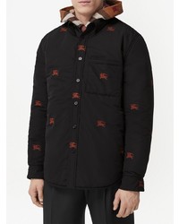 Мужская черная куртка-рубашка от Burberry