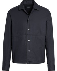 Мужская черная куртка-рубашка от Ermenegildo Zegna