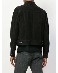 Мужская черная куртка-рубашка от Saint Laurent