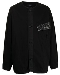 Мужская черная куртка-рубашка от FIVE CM