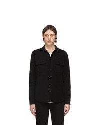 Мужская черная куртка-рубашка от Frame