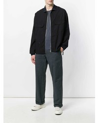 Мужская черная куртка-рубашка от Labo Art