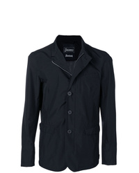 Мужская черная куртка-рубашка от Herno