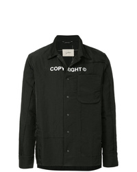 Мужская черная куртка-рубашка от Indice Studio