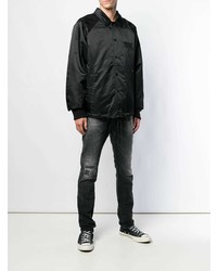 Мужская черная куртка-рубашка от Diesel