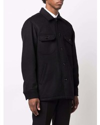 Мужская черная куртка-рубашка от Alexander McQueen