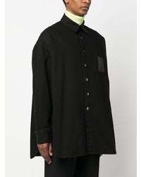 Мужская черная куртка-рубашка от Raf Simons