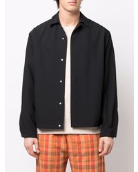 Мужская черная куртка-рубашка от Oamc