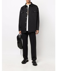 Мужская черная куртка-рубашка от 424