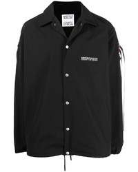 Мужская черная куртка-рубашка от Marcelo Burlon County of Milan