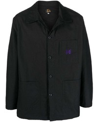 Мужская черная куртка-рубашка от Needles