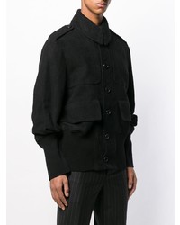 Мужская черная куртка-рубашка от Ann Demeulemeester