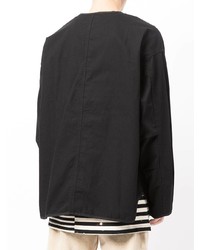 Мужская черная куртка-рубашка от FIVE CM