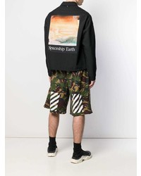 Мужская черная куртка-рубашка от Oamc