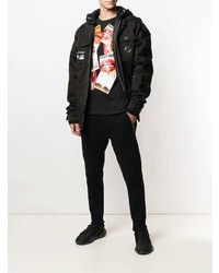 Мужская черная куртка-рубашка от Philipp Plein