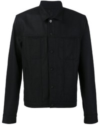 Мужская черная куртка-рубашка