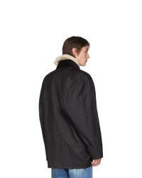 Черная куртка с воротником и на пуговицах от Y/Project