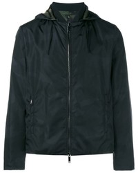 Мужская черная куртка с камуфляжным принтом от Valentino
