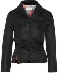 Женская черная куртка с принтом от Maison Margiela