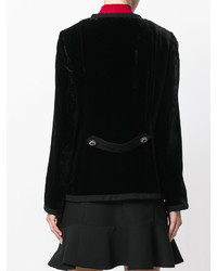 Женская черная куртка с рельефным рисунком от Etro