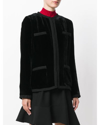 Женская черная куртка с рельефным рисунком от Etro