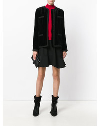 Женская черная куртка с рельефным рисунком от Etro