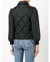 Женская черная куртка с украшением от Gucci