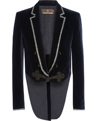 Женская черная куртка с украшением от Roberto Cavalli