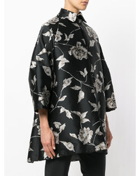 Женская черная куртка с цветочным принтом от Antonio Marras