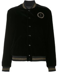Женская черная куртка со звездами от Saint Laurent