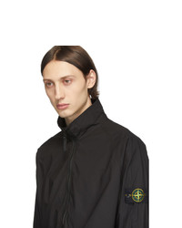 Черная куртка харрингтон от Stone Island