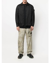 Черная куртка харрингтон от Stone Island