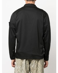 Черная куртка харрингтон от Stone Island