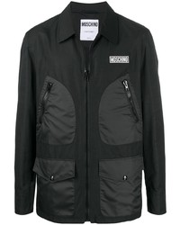 Черная куртка харрингтон от Moschino