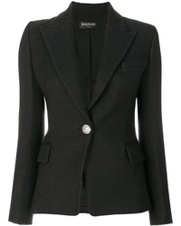 Женская черная куртка от Balmain