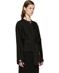 Женская черная куртка от Loewe